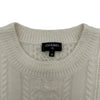 シャネル CHANEL ココマークカシミヤケーブルニットセーター P77830 ホワイト カシミヤ レディース ニット