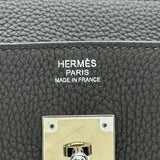エルメス HERMES バーキン30 ヴェルソ Y刻印 エベンヌ/ゴールド シルバー金具 トゴ レディース ハンドバッグ