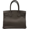 エルメス HERMES バーキン30 ヴェルソ Y刻印 エベンヌ/ゴールド シルバー金具 トゴ レディース ハンドバッグ