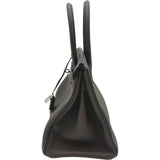 エルメス HERMES バーキン30 ヴェルソ Y刻印 エベンヌ/ゴールド シルバー金具 トゴ レディース ハンドバッグ