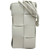 ボッテガ・ヴェネタ BOTTEGA VENETA マキシイントレチャートショルダーバッグ ホワイト レザー レディース ショルダーバッグ