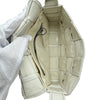 ボッテガ・ヴェネタ BOTTEGA VENETA スモールカセットショルダーバッグ 717587 ホワイト シルバー金具 レザー レディース ショルダーバッグ