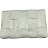 ボッテガ・ヴェネタ BOTTEGA VENETA スモールカセットショルダーバッグ 717587 ホワイト シルバー金具 レザー レディース ショルダーバッグ