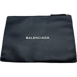 バレンシアガ BALENCIAGA ショッピングクリップM 485110 ブラック レザー ユニセックス クラッチバッグ