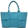 ボッテガ・ヴェネタ BOTTEGA VENETA アルコトート ミディアム 609175 エメラルドグリーン/アイボリー レザー レディース トートバッグ