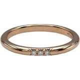ティファニー TIFFANY＆CO フォーエバー バンドリング ピンクゴールド Au750 3Pダイヤモンド ジュエリー