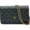 シャネル CHANEL マトラッセ チェーンウォレット AP0250 29 ブラック ゴールド金具 キャビアスキン レディース ショルダーバッグ