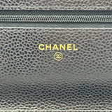 シャネル CHANEL マトラッセ チェーンウォレット AP0250 29 ブラック ゴールド金具 キャビアスキン レディース ショルダーバッグ