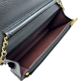 シャネル CHANEL マトラッセ チェーンウォレット AP0250 29 ブラック ゴールド金具 キャビアスキン レディース ショルダーバッグ