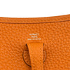 エルメス HERMES エヴリンTPM W刻印 オレンジ/シルバー金具 トリヨン レディース ショルダーバッグ