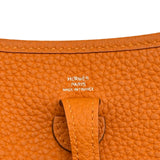 エルメス HERMES エヴリンTPM W刻印 オレンジ/シルバー金具 トリヨン レディース ショルダーバッグ