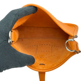 エルメス HERMES エヴリンTPM W刻印 オレンジ/シルバー金具 トリヨン レディース ショルダーバッグ