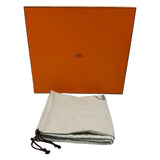 エルメス HERMES ガーデンパーティTPM W刻印 ブラウン シルバー金具 トワル レディース ハンドバッグ