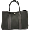 エルメス HERMES ガーデンパーティTPM W刻印 ブラウン シルバー金具 トワル レディース ハンドバッグ