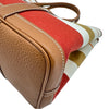 エルメス HERMES ガーデンパーティーTPM Q刻印 レッド/ゴールド シルバー金具 ロカバール レディース ハンドバッグ