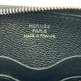 エルメス HERMES ジップアンゴートゥーゴー K刻印 ブラック シルバー金具 エバーカラー レディース ポーチ