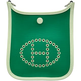 エルメス HERMES ネオエヴリンTPM B刻印 グリーン/シルバー金具 トワル レディース ショルダーバッグ
