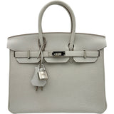 エルメス HERMES バーキン25 B刻印 ニューグリペール シルバー金具 トゴ レディース ハンドバッグ