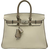 エルメス HERMES バーキン25 パーソナルオーダー U刻印 トゥルティエールグレー/エトゥープ シルバー金具 トゴ レディース ハンドバッグ