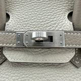 エルメス HERMES バーキン25 パーソナルオーダー U刻印 トゥルティエールグレー/エトゥープ シルバー金具 トゴ レディース ハンドバッグ