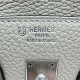 エルメス HERMES バーキン25 パーソナルオーダー U刻印 トゥルティエールグレー/エトゥープ シルバー金具 トゴ レディース ハンドバッグ
