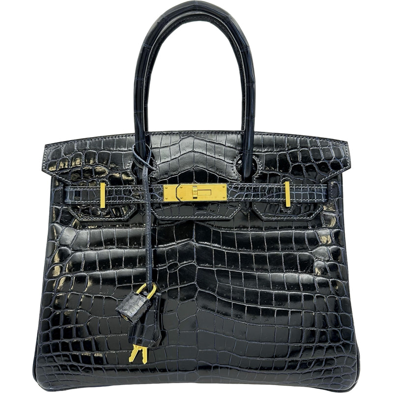 エルメス HERMES バーキン30 B刻印 ブルーマリン ゴールド金具