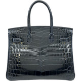 エルメス HERMES バーキン30 B刻印 ブルーマリン ゴールド金具 ニロティカス レディース ハンドバッグ