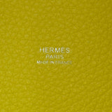 エルメス HERMES ピコタンロックPM B刻印 ライム シルバー金具 トリヨンクレマンス レディース ハンドバッグ