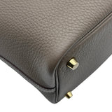 エルメス HERMES ピコタンロックPM W刻印 エトゥープ ゴールド金具 トリヨンクレマンス レディース ハンドバッグ