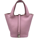 エルメス HERMES ピコタンロックPM B刻印 モーヴシルベストル/シルバー金具 トリヨン レディース ハンドバッグ
