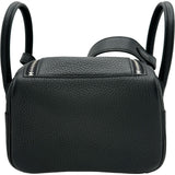 エルメス HERMES リンディミニ K刻印 ブラック シルバー金具 トリヨン レディース ショルダーバッグ