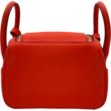 エルメス HERMES リンディミニ Z刻印 テキサスローズ ゴールド金具 トリヨン レディース ショルダーバッグ