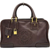 ロエベ LOEWE アマソナ28 ブラウン レザー レディース ハンドバッグ