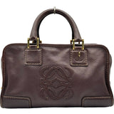 ロエベ LOEWE アマソナ28 ブラウン レザー レディース ハンドバッグ
