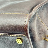 ロエベ LOEWE アマソナ28 ブラウン レザー レディース ハンドバッグ