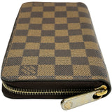 ルイ・ヴィトン LOUIS VUITTON ジッピーウォレット N41661 ブラウン ダミエ・エベヌ メンズ 長財布