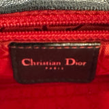 クリスチャン・ディオール Christian Dior レディディオール ラージ ブラック カナージュ/レザー レディース ハンドバッグ