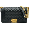 シャネル CHANEL ボーイシャネル25 A67086 ブラック ゴールド金具 キャビアスキン レディース ショルダーバッグ