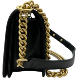 シャネル CHANEL ボーイシャネル25 A67086 ブラック ゴールド金具 キャビアスキン レディース ショルダーバッグ