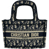 クリスチャン・ディオール Christian Dior ブックトートミニ ベージュ/ネイビー キャンバス レディース ハンドバッグ