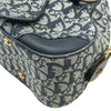 クリスチャン・ディオール Christian Dior ダブルサドルハンドバッグ ネイビー キャンバス レディース ハンドバッグ