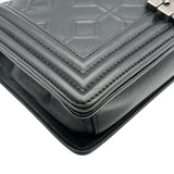 シャネル CHANEL ボーイシャネル25 A67086 17番台 ブラック シルバー金具 カーフ レディース ショルダーバッグ