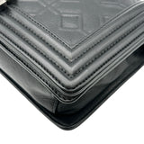 シャネル CHANEL ボーイシャネル25 A67086 17番台 ブラック シルバー金具 カーフ レディース ショルダーバッグ