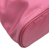 プラダ PRADA トライアングルロゴバケットバッグ 1BE067 ピンク レザー/ナイロン レディース ショルダーバッグ