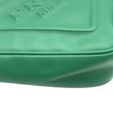 プラダ PRADA トライアングルロゴ クラッチ 2NE054 グリーン レザー レディース クラッチバッグ
