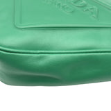 プラダ PRADA トライアングルロゴ クラッチ 2NE054 グリーン レザー レディース クラッチバッグ