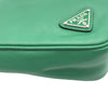 プラダ PRADA トライアングルロゴ クラッチ 2NE054 グリーン レザー レディース クラッチバッグ