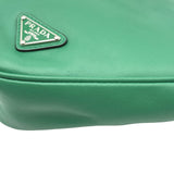 プラダ PRADA トライアングルロゴ クラッチ 2NE054 グリーン レザー レディース クラッチバッグ