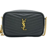 サンローラン SAINT LAURENT ルーチェーンショルダー 612579 ブラック レザー レディース ショルダーバッグ