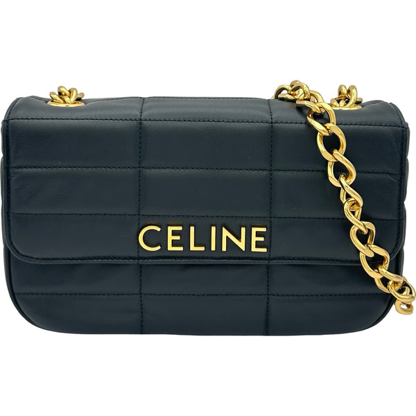 セリーヌ CELINE モノクロノーム チェーンショルダー 111273 ブラック